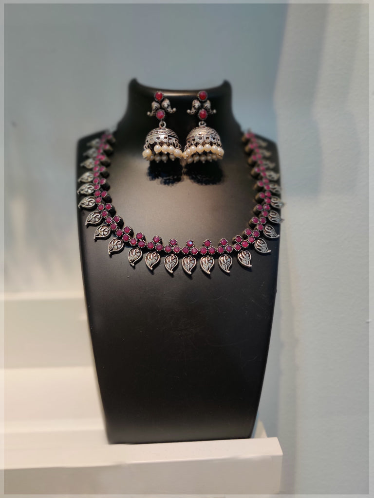 Oxidised Silver Necklace