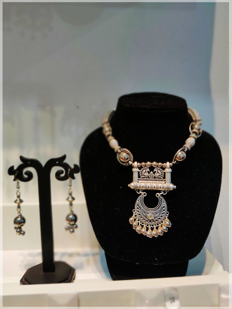 Oxidised Silver Necklace