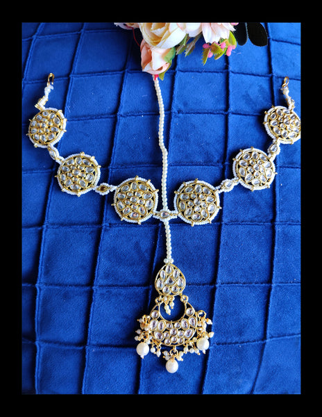 Kundan Handcrafted Matha Patti x 2Designs