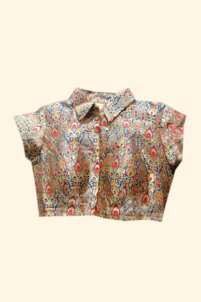 Brocade Collar Blouse - M/38