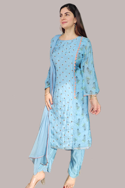 Cotton Suit Blue - S-L