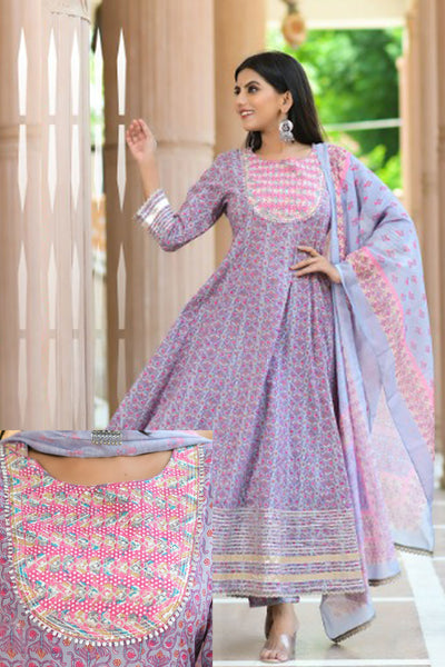 Anarkali LILAC -XL