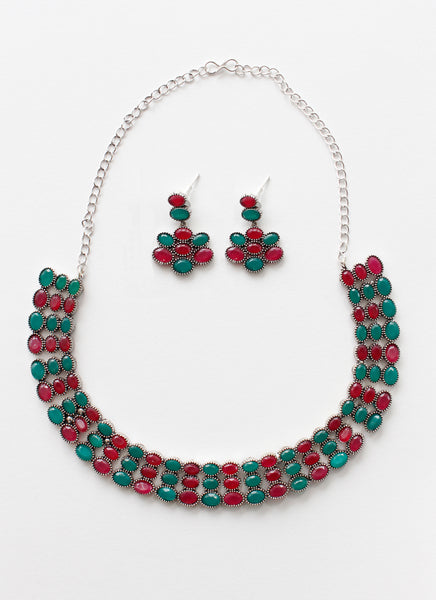 GYPSY Ethnic Silver Necklace x 3 Shades