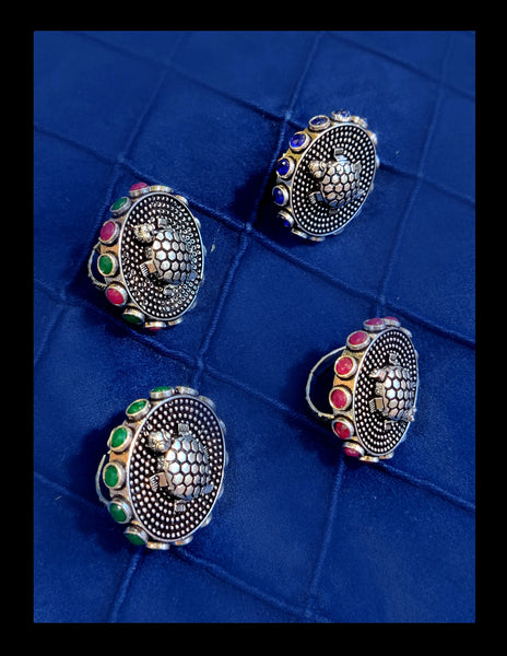 Silver tortoise Rings
