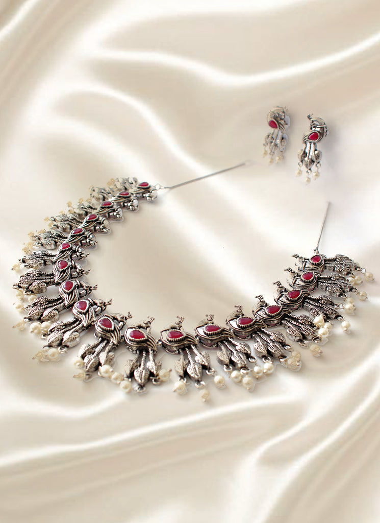 GYPSY Ethnic Silver Necklace