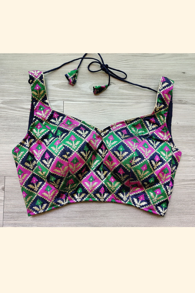 Brocade Multicolour Blouse - S/36