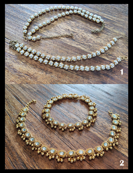 Antique Stone Anklets