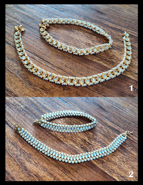 Kundan Anklets