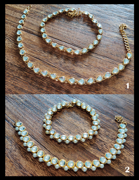 Kundan Anklets