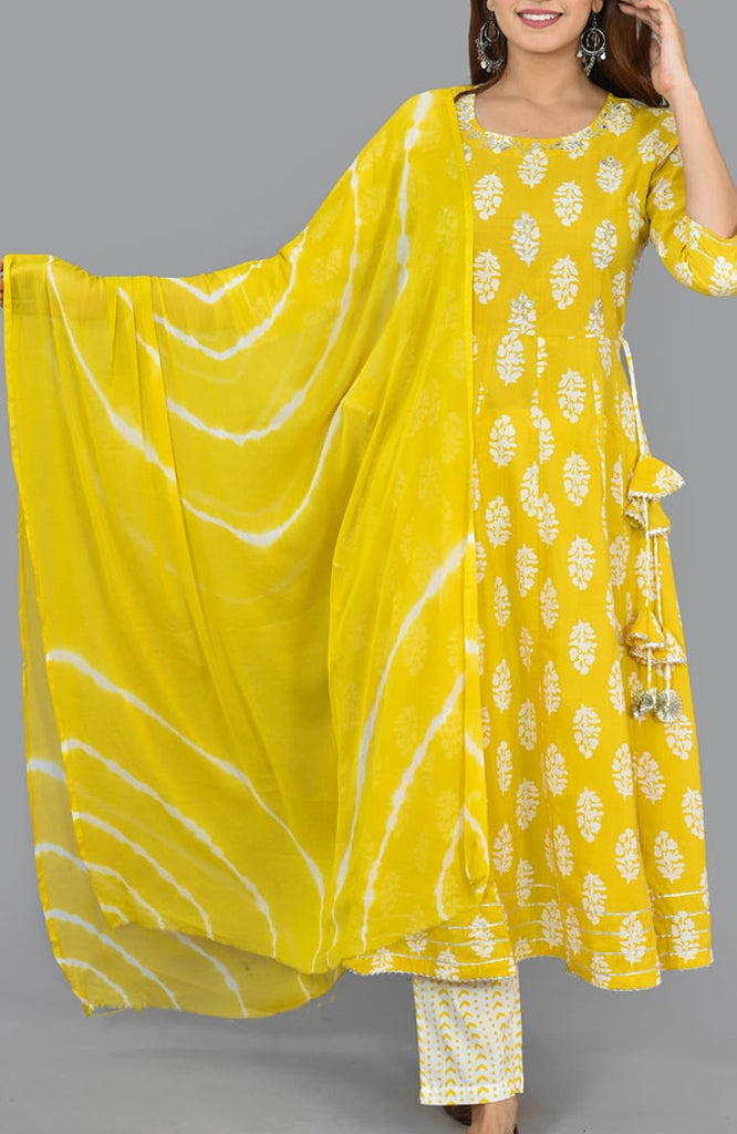 Yellow Anarkali - xxl