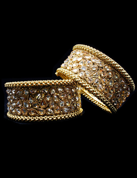 Polki Gold Bracelet Pair -2.10