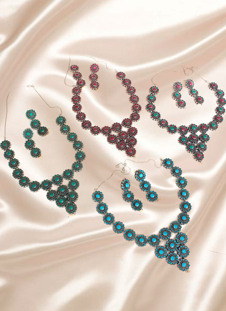 GLOW Silver Necklace x 4 Shades