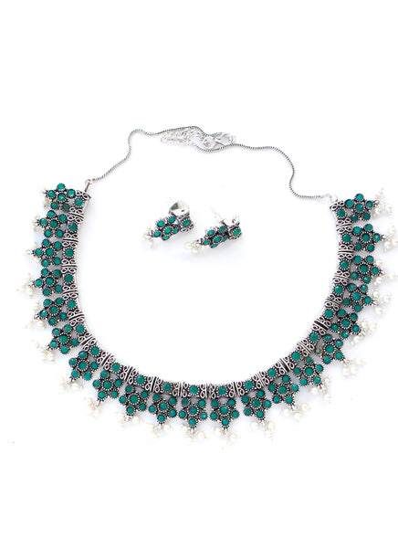 GLOW Ethnic Silver Necklace x 2 Shades