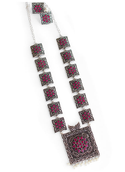 GLOW Ethnic Silver Necklace x 3 Shades