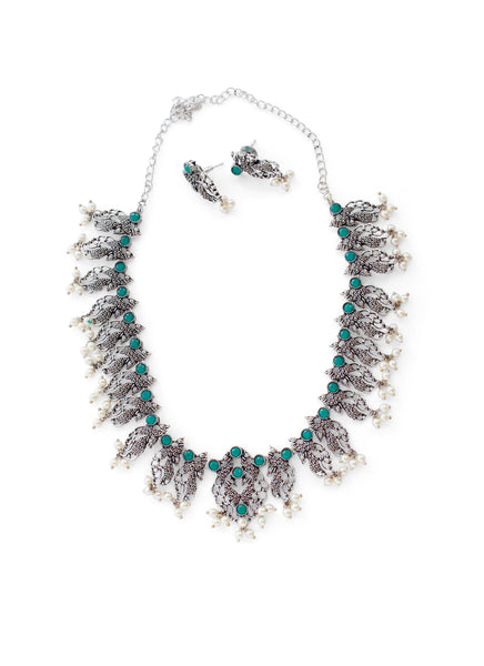GLOW Ethnic Silver Necklace x 4 Shades