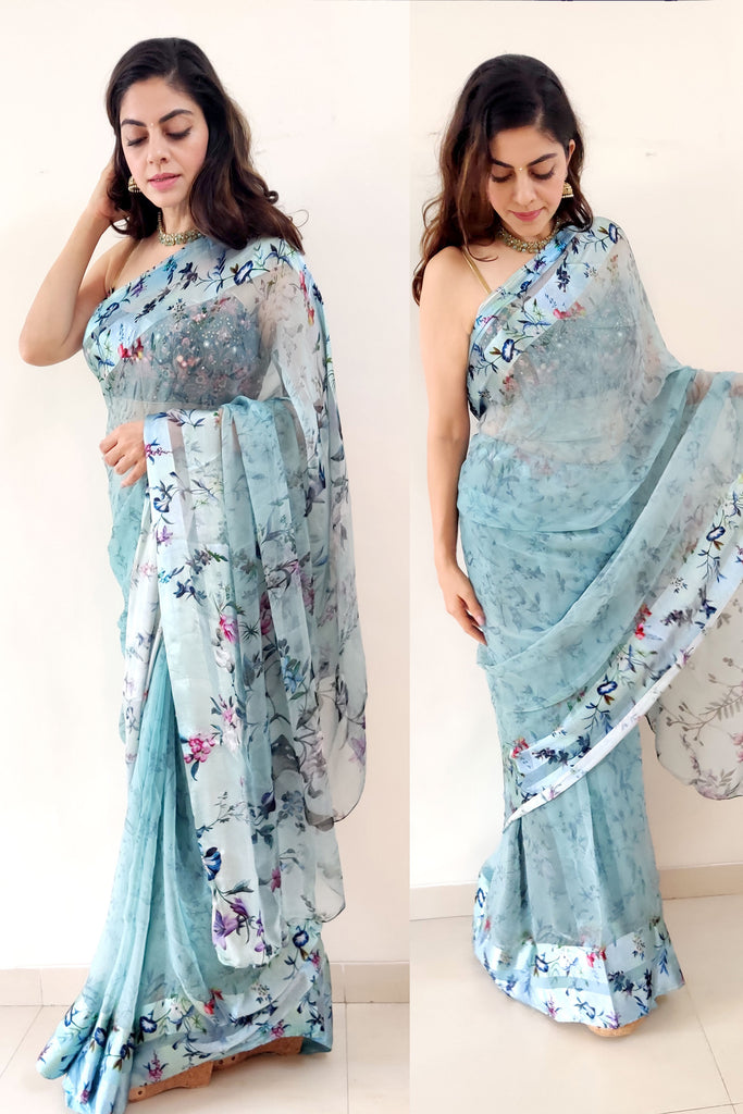 Floral Chiffon Sarees