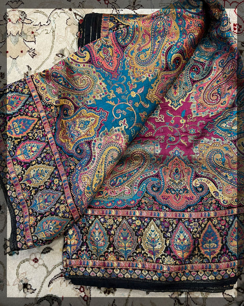 Cotton silk woven saree